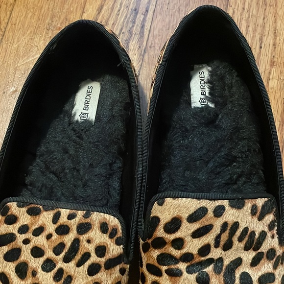 Birdies The Starling Cheetah Calf Hair Slippers 7 - Picture 9 of 9